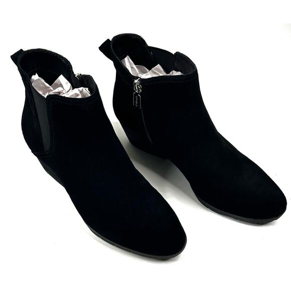 Blondo Victory Womens Black Suede Waterproof Ankle Boot Bootie Size 7M New $150 - Picture 1 of 12